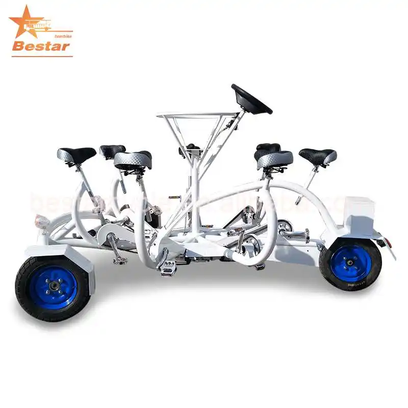 4 wheel 7 person bikes for family Conference bikes
