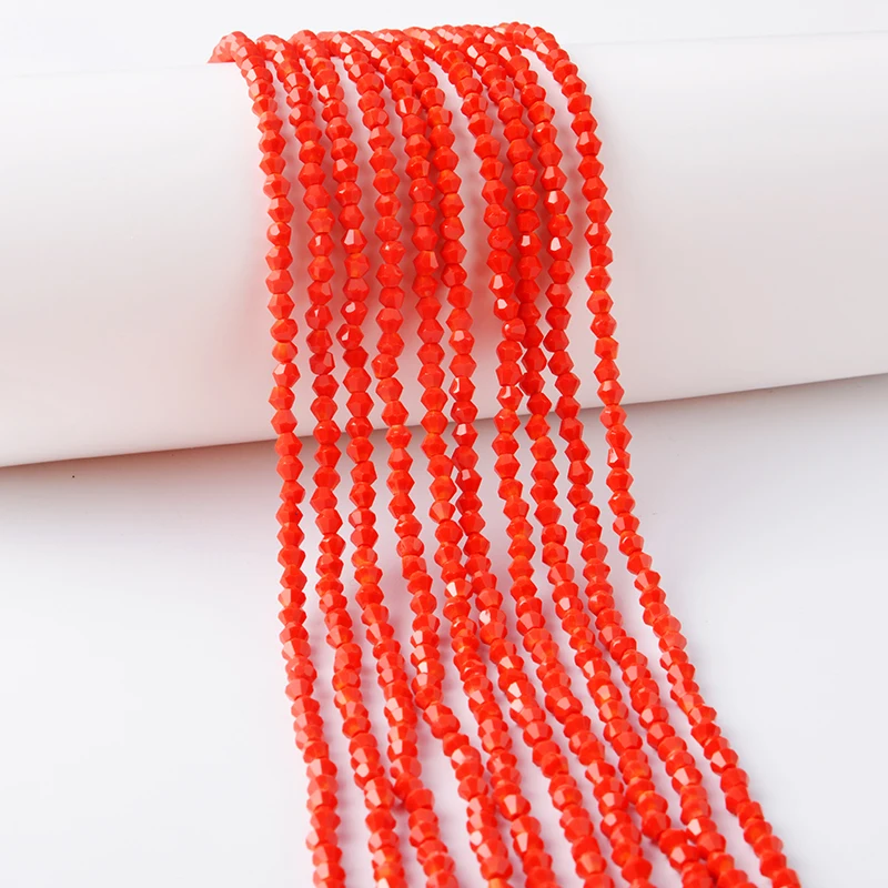  New Design 4mm Colorful Crystal Bicone Beads Wholesale Glass