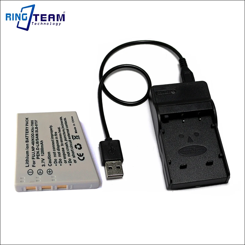 BC-65 NP-40 NP-40N NP-40ND Battery USB Charger for Fujifilm Cameras FinePix F402 F403 F420 F455 F460 F470 F480 F610 F650 F700 Z1