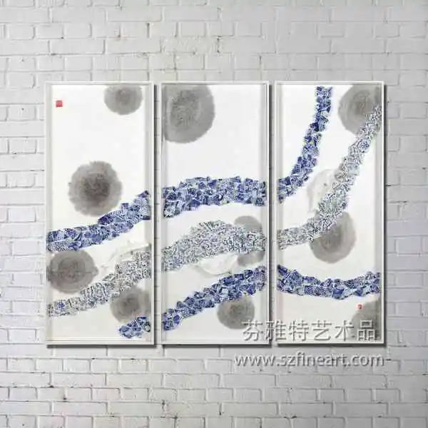 Китайская известная сине-белая фарфоровая декоративная коллекция