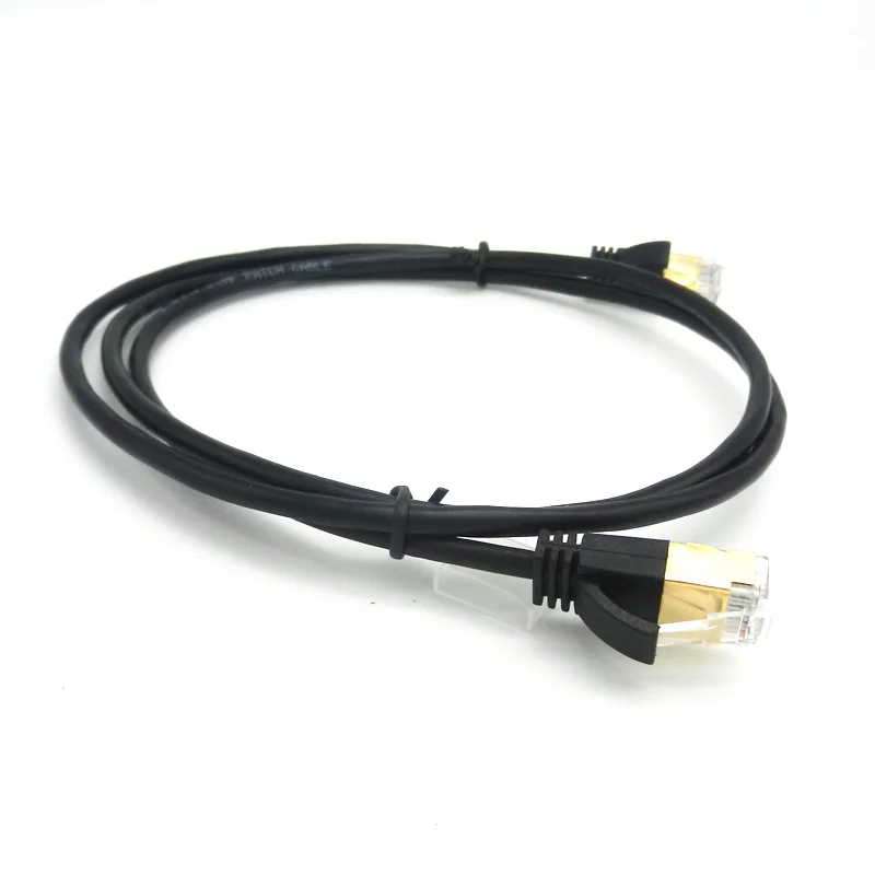 High quality 100% bare copper pass fluke 1m 2m 3m 5m  S/FTP cat8 ultra slim patch cord ethernet cable