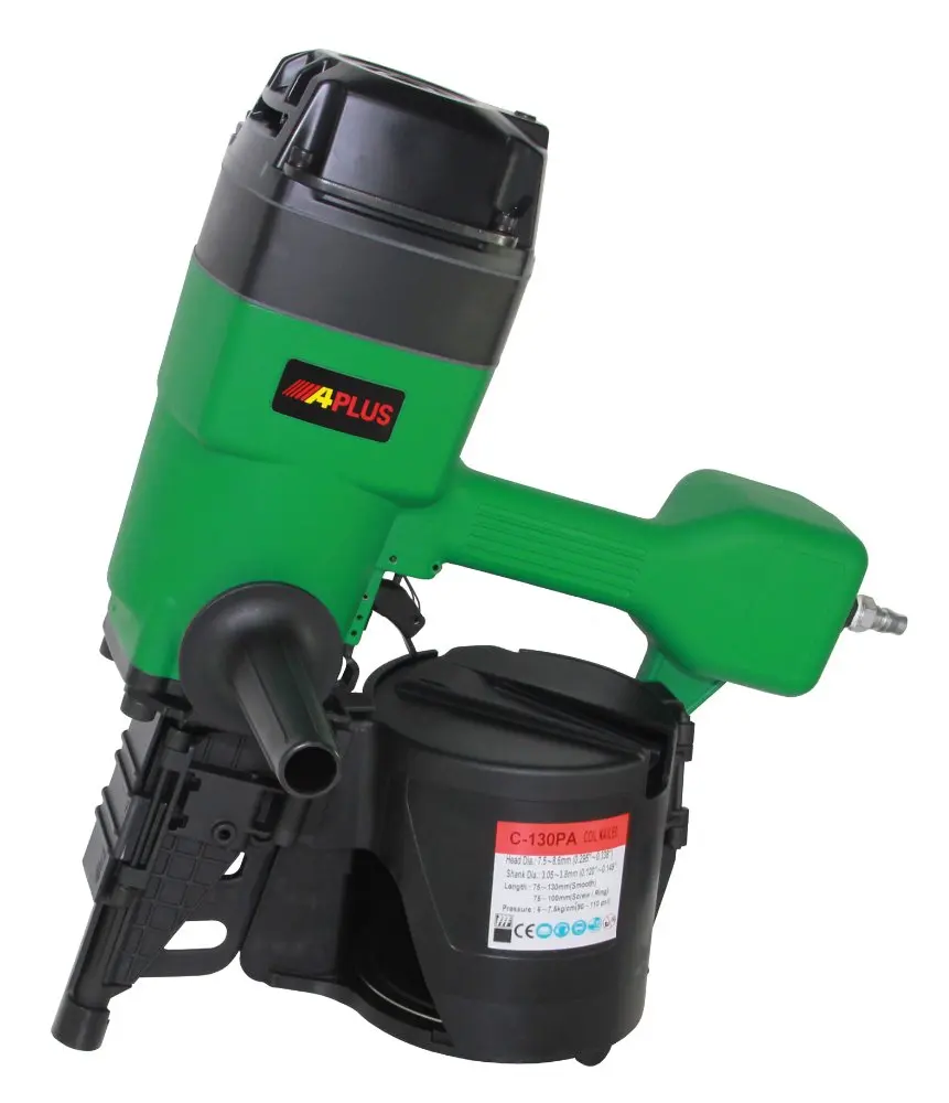 APLUS C-130PA , CN130 COIL NAIL GUN  LENGTH IS 75mm-130mm SHANKS IS 3.05mm to 3.8mm DRIVING POWER 124.13 ft-lb