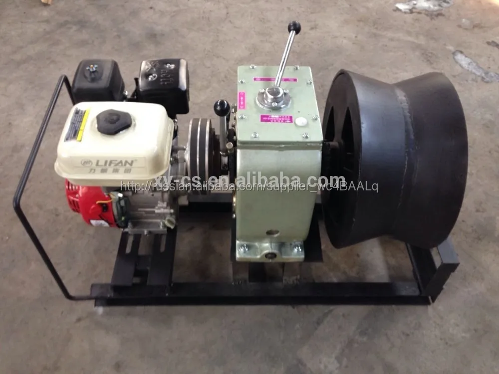 3 может-тонный кабель тянуть станок с бензиновым двигателем