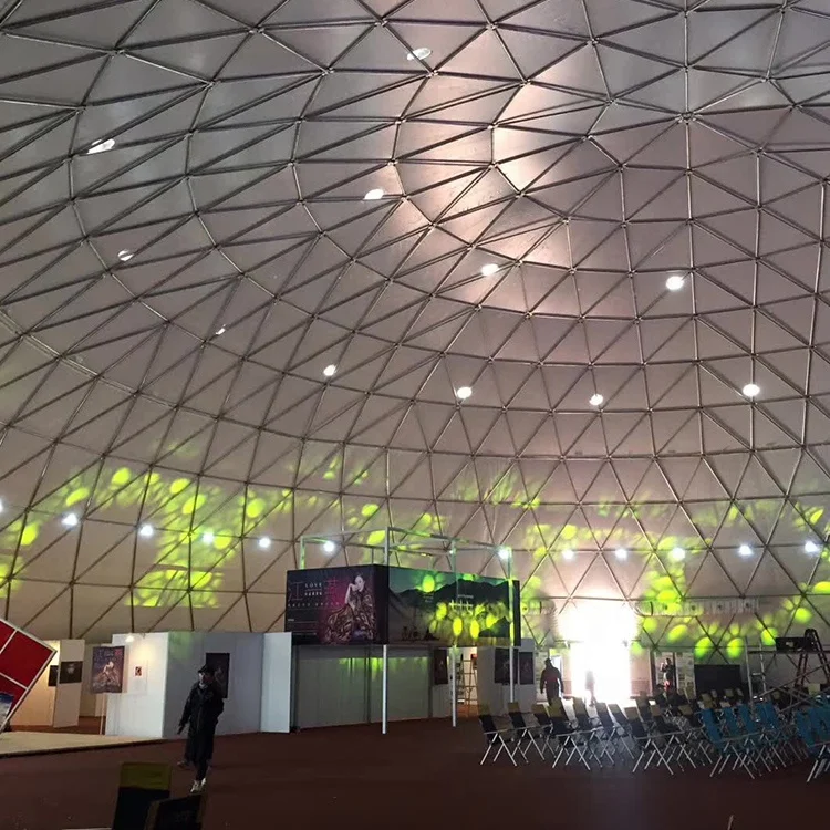 Mega Dome Tent Cheap Price Soundproof Geodesic Event Marquee White 850g/sqm PVC Coated Polyester Fabric Shelter Dome 5 Years