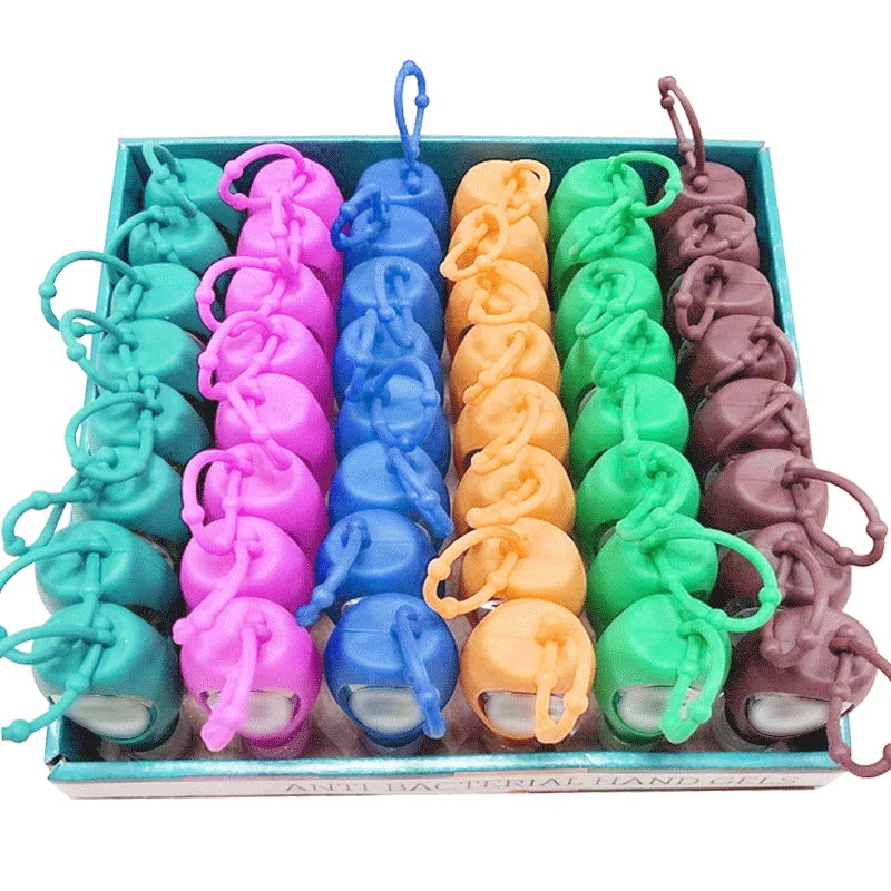 Popular cartoon disposable disinfectant gel 30ml portable hand sanitizer suitable for children