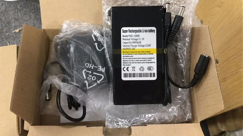 Original li-ion polymer battery 12v rechargeable in black wrap 3000mah factory wholesale