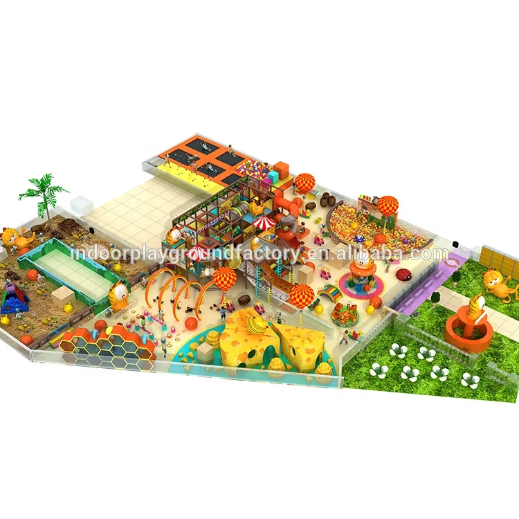 Cowboy Small Children Commercial Project Supplier Ball Pool Slide Big Area Multi-Functional Indoor Playground Equipment
