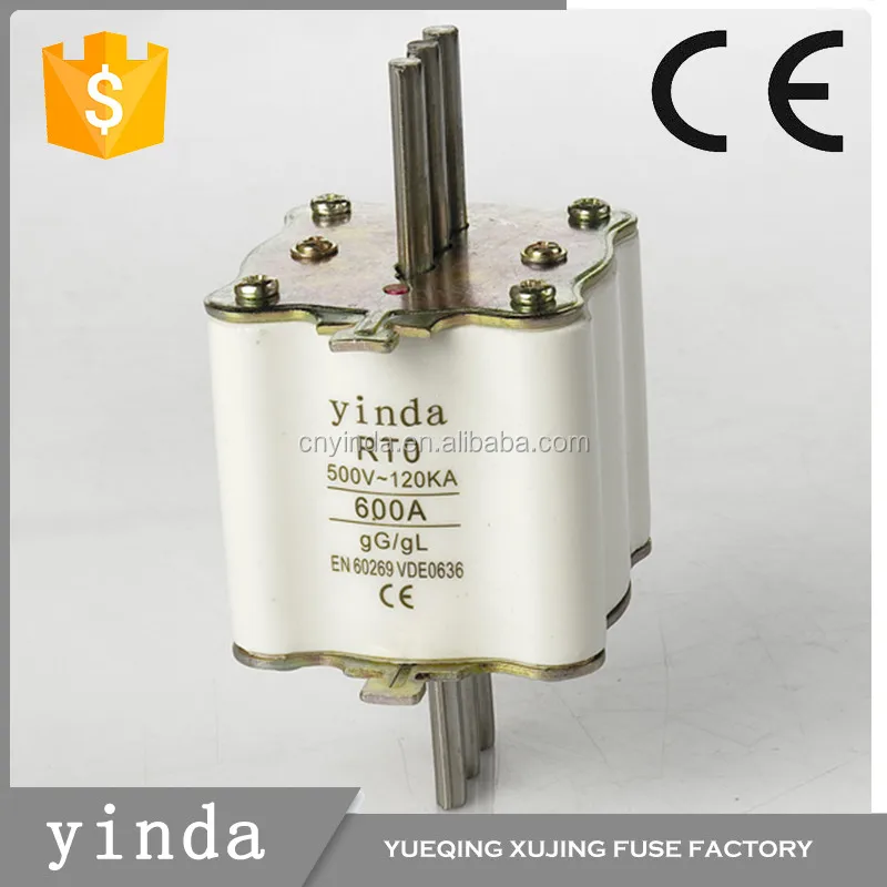 RT0 series short circuit protection ceramic fuse link RT0 200A 500V