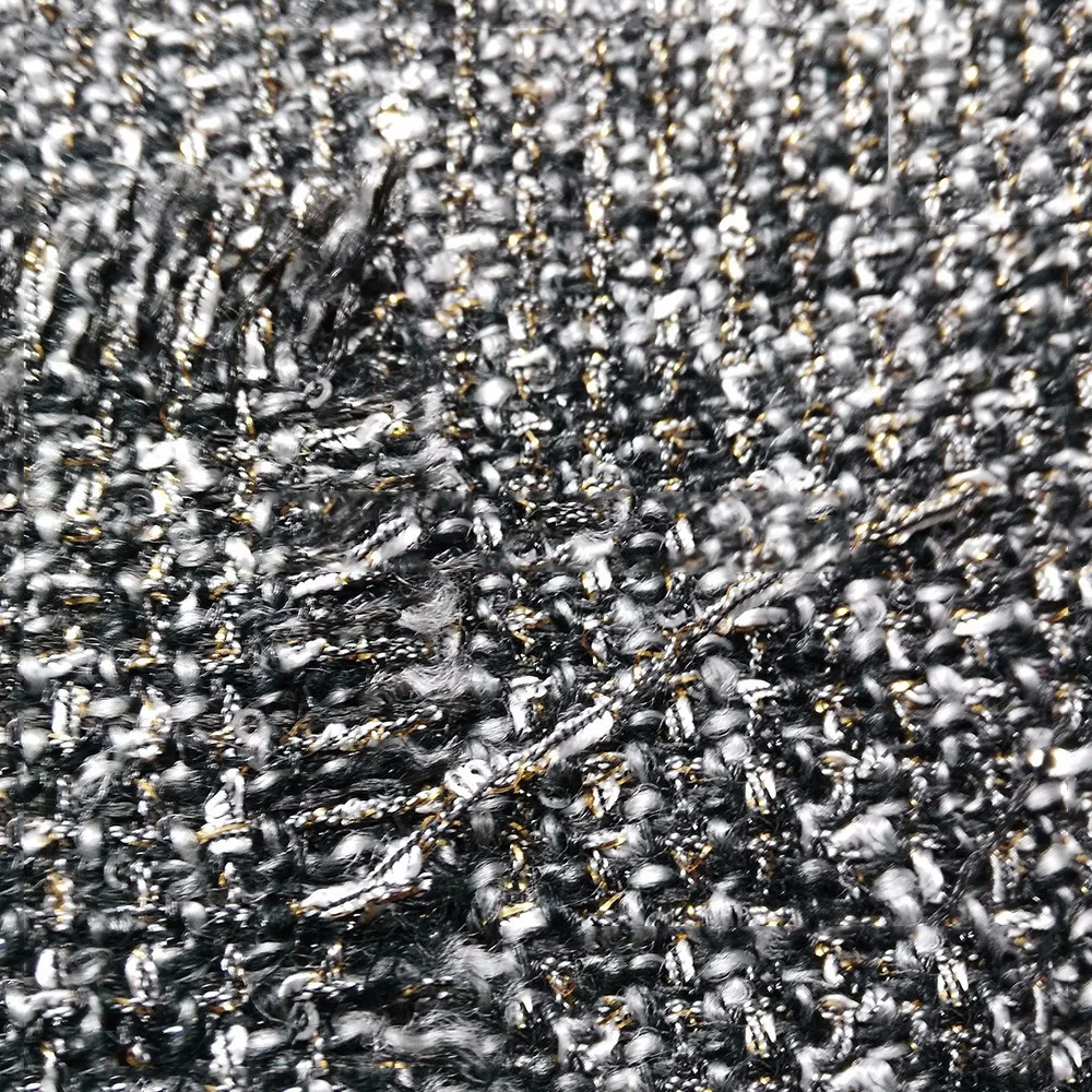 
2019 polyester jacquard dobby herringbone tweed microfiber micro fabric 