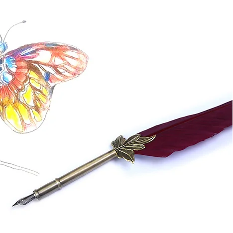 Feather Dip and Quill Pen