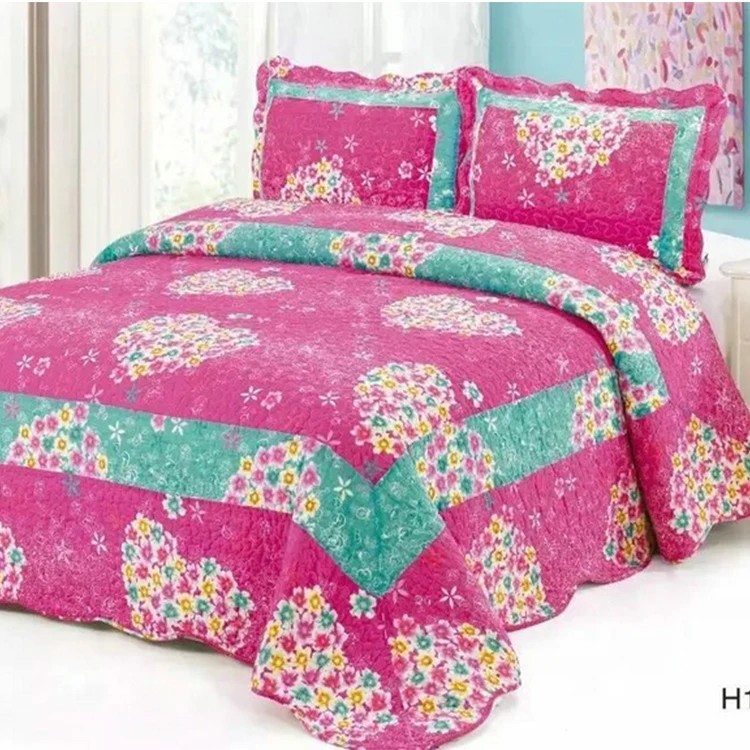 
Factory Price Cotton China Export Quilt Bedding Set, Patchwork Quilt Sale 