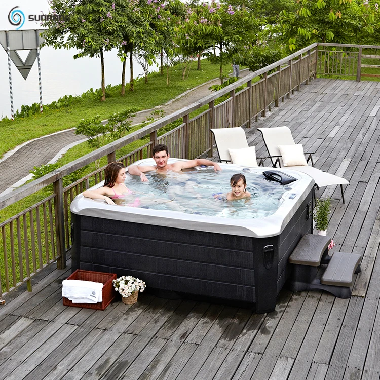 Sunrans spa China manufacture whirlpool massage outdoor hot tub spa