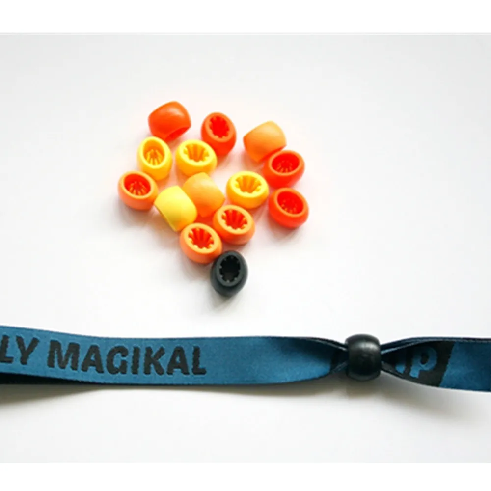 Высокобезопасный пластиковый раздвижной замок для текстильного плетеного праздничного браслета, застежка для браслета для вечеринки