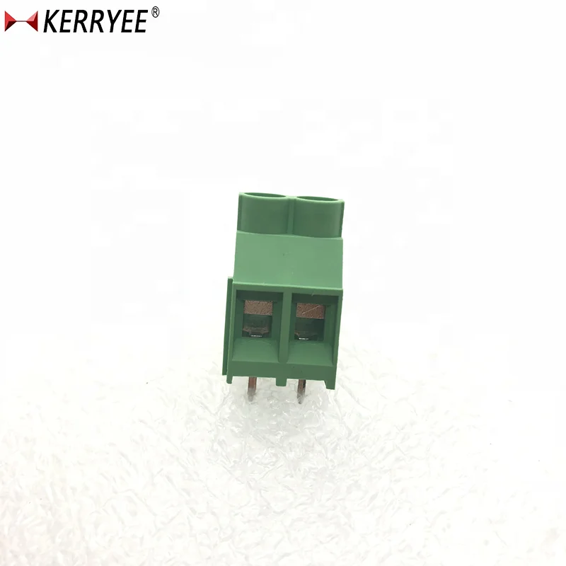 DG635/6 35 мм 2P зеленая нейлоновая Клеммная колодка