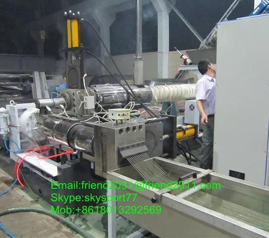 Water Ring Die face Hot Cutting Underwater Plastic Pelletizer Extrusion Line