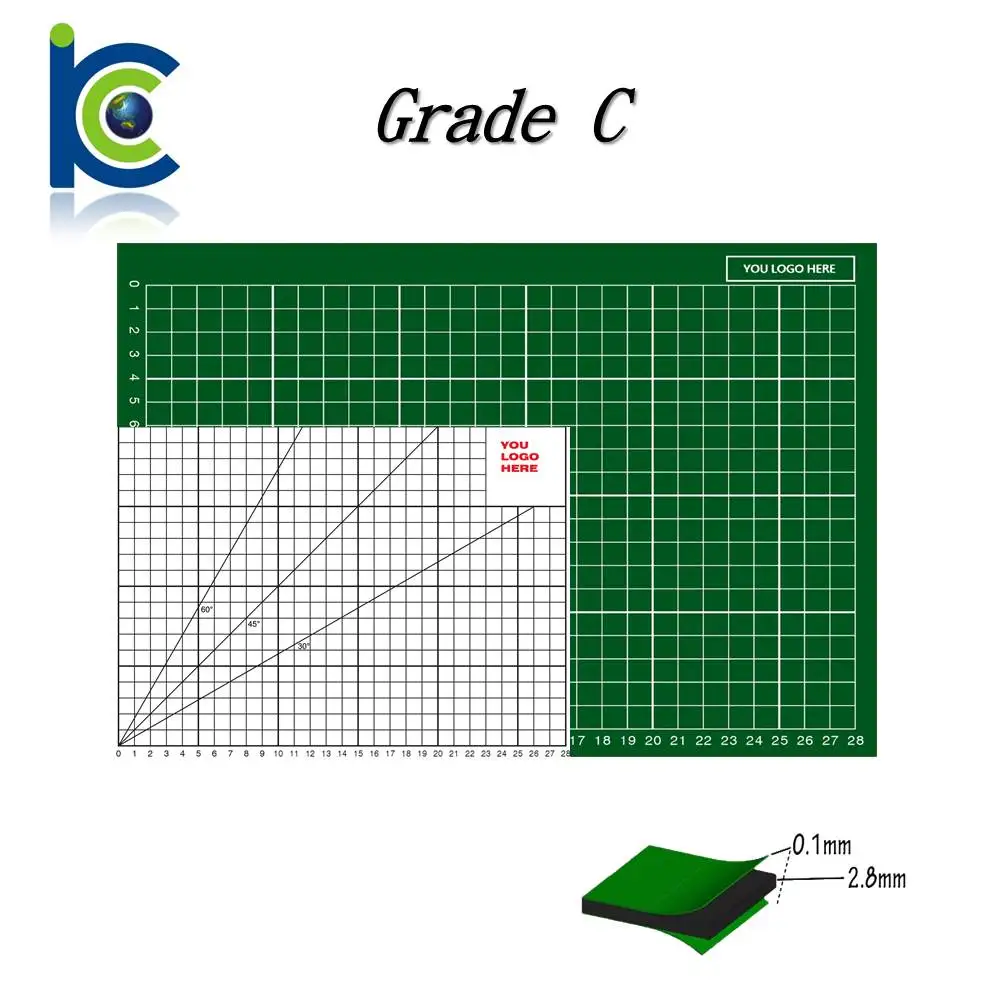 Art crafts supplies custom grid imprinted a0 self healing