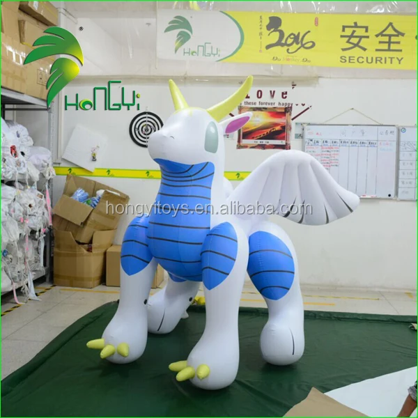 PVC Inflatable Animal Cartoon Sex Toy Giant Inflatable Blue Dragon Animal XXX From Hongyi