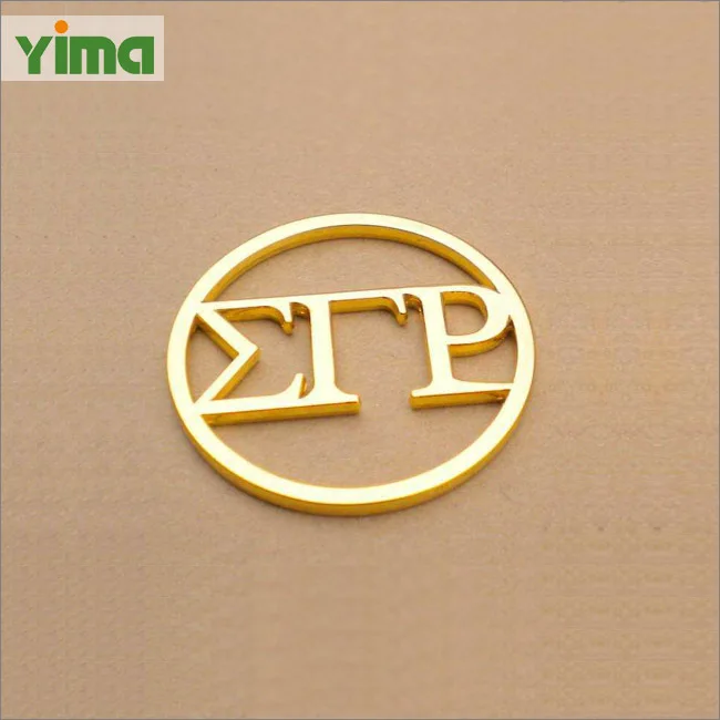 China maker custom metal logo tag badge with PU label metallic label logo for handbags and clothing