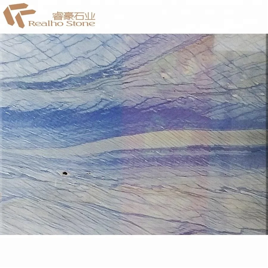 
Brazil Luxury light blue stone precious azul macaubas marble slabs price 