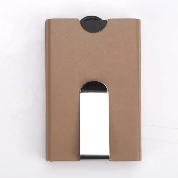 
Guangzhou debit credit card holder case minimalist wallet pull tab RFID blocking customised OEM card holders with money clip 