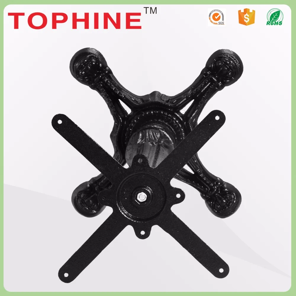 
Commercial Contract Adjustable metal industrial cast iron table feet base for round table 