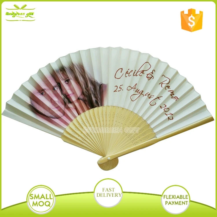 personal photo printing wedding hand fans