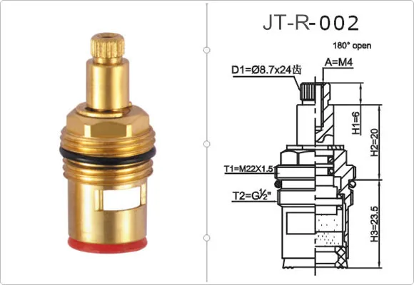 
Russia thread G1/2 ceramic cartridge faucet mixer valve core 