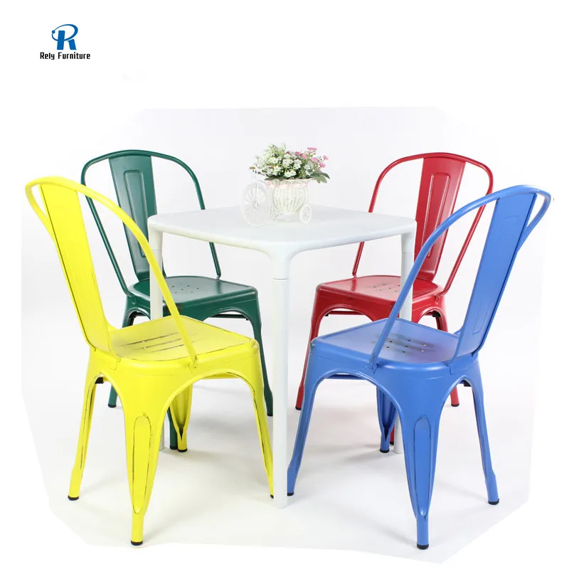 Colorful fashion stackable dining industry chair