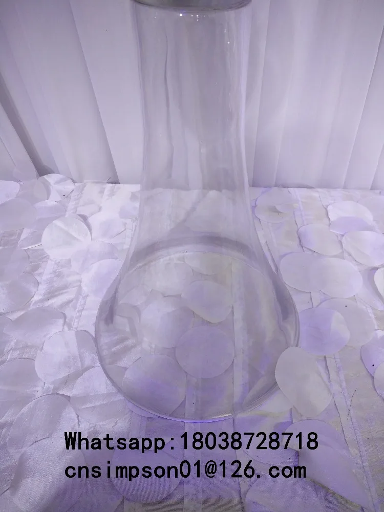 Прозрачная стеклянная ваза, центральный столик для свадебного стола, цветочный держатель, центральный элемент