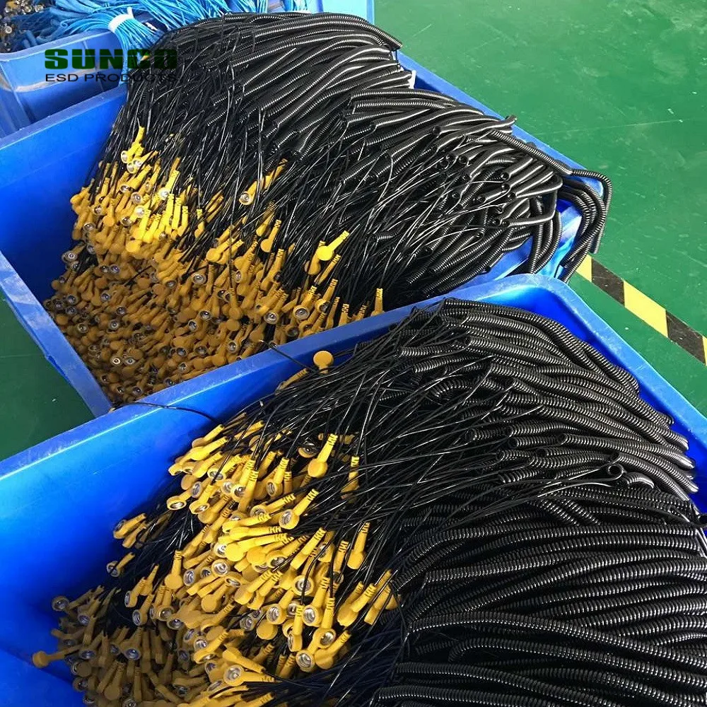 Grounding cords and clamps for Antistatic floor mats workben mats ESD table mats