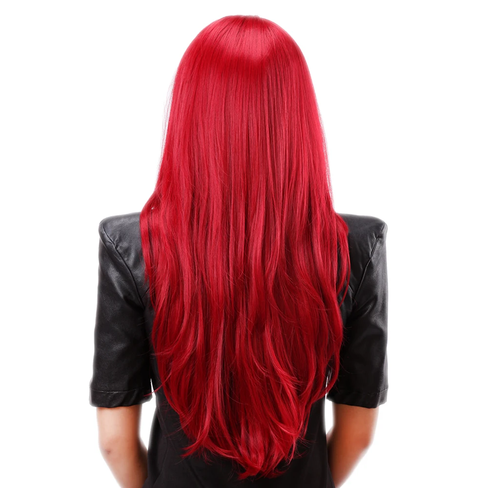 Wine Red Fine Straight Hair Wig Katarina League Of Legends Cosplay Wig