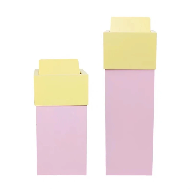 Custom Bamboo Waste Dust Bin Waste Garbage Trash Factory BSCI