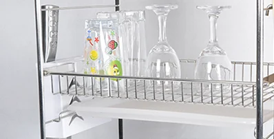 September Purchasing Festival Large capacity kitchen plate dish drying rack / metal stainless steel 3 tier dish drainer rack