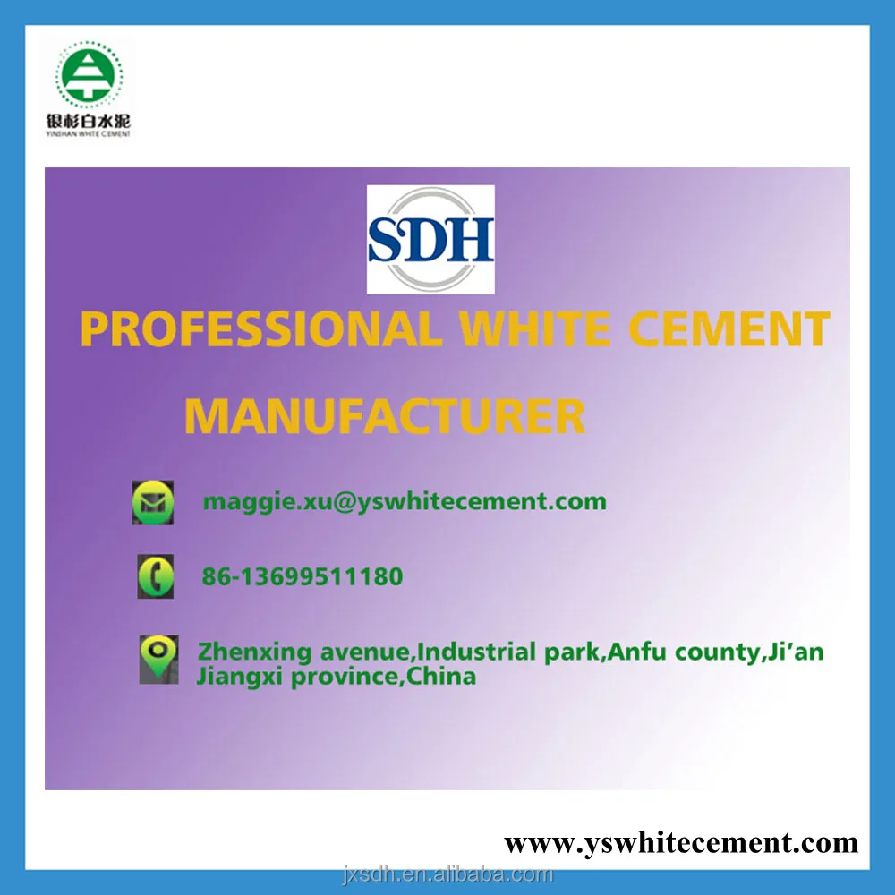 white portland 32.5 cement with detailed specification