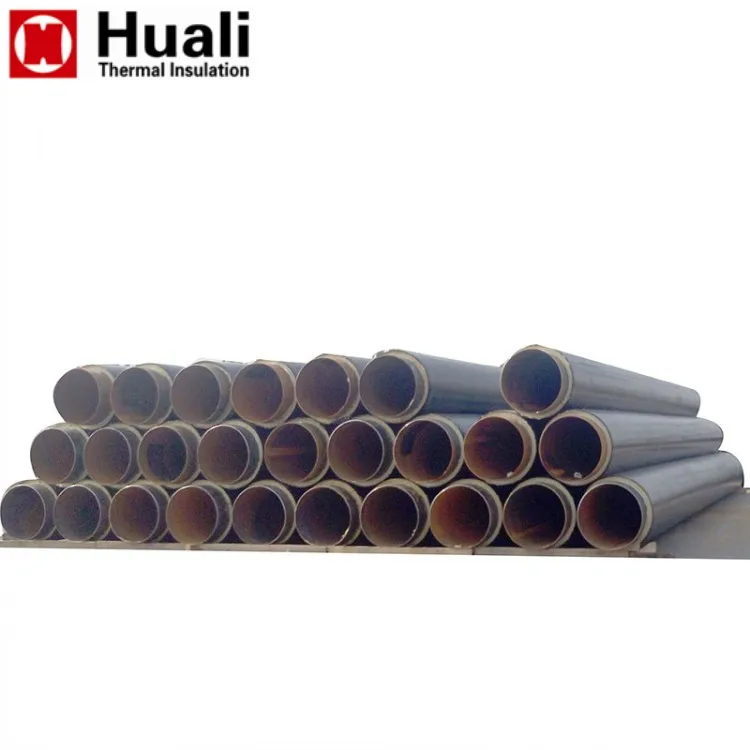 hdpe jacket pre-insulated polyethylene pipe underground insulation material pre insulated steel pipe