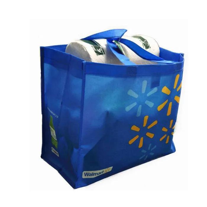 Рекламная оптовая продажа дружественная многоразовая Складная Нетканая ткань упаковка для покупок Розничная сумка Пользовательский логотип печать тоут Экологичная