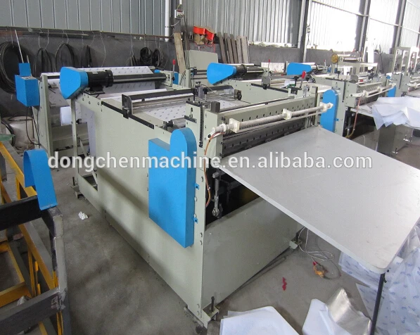 воздушно-пузырчатой пленки рулона на листы сквозным машины