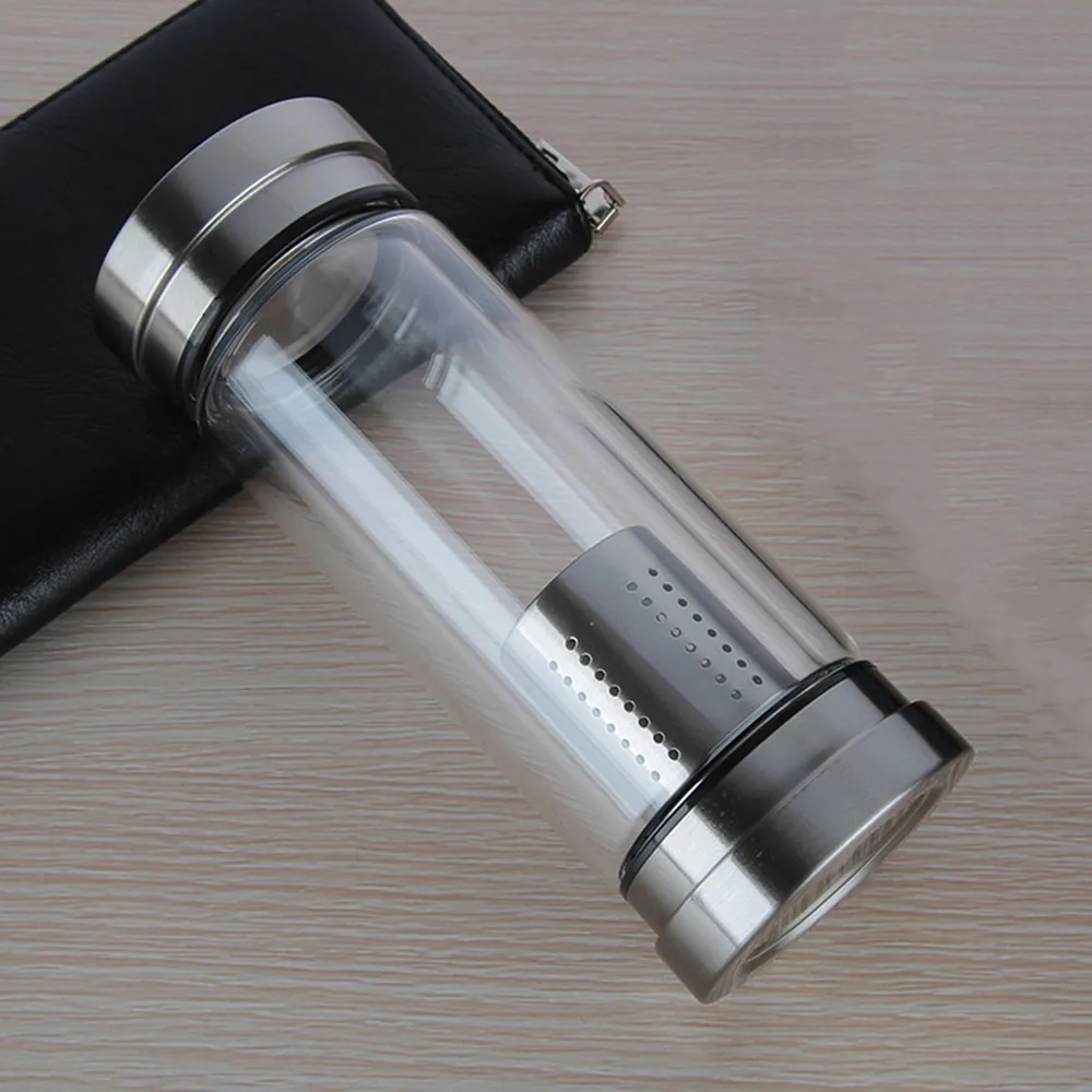 CHUFENG High Borosilicate Glass Tea Filter Water Bottle