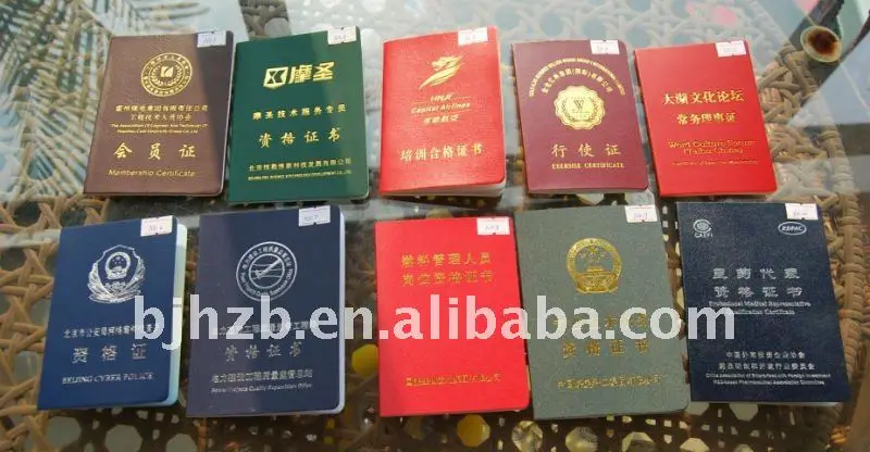 
passport PVC cover and core 