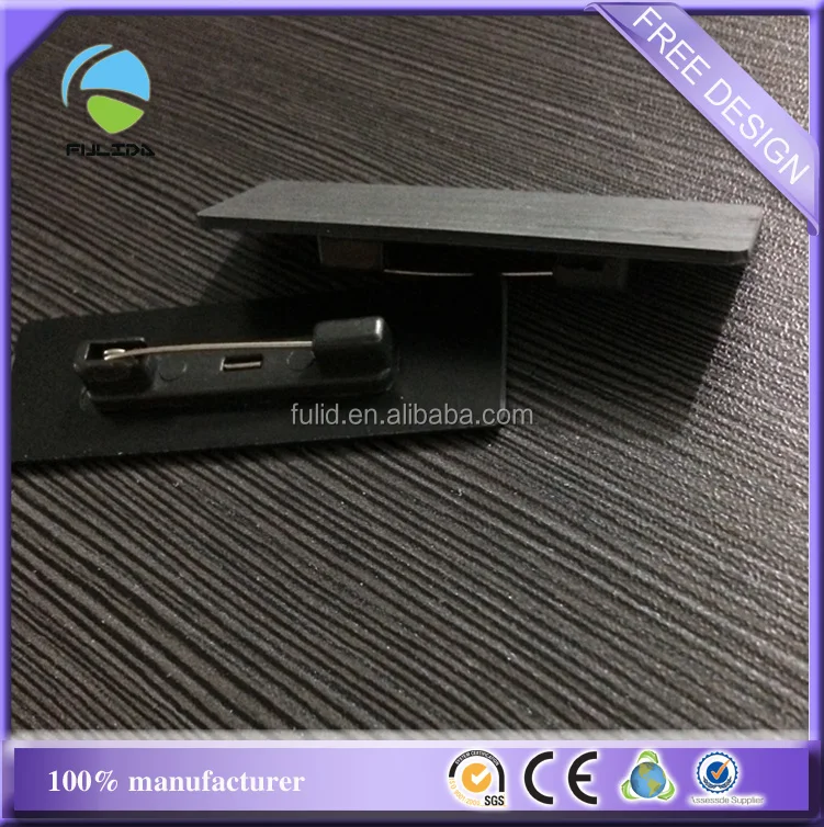 Blank ABS Plastic Pin Magnet Name Badge Gold Rose Silver