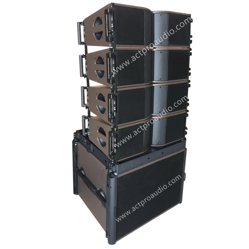 KR208 passive active line array system daul 8 inch line array speaker with amplifier professional audio sound China Actpro Audio
