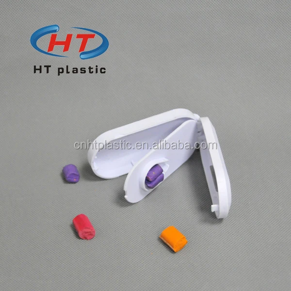 
HTQ105 Hot Sales For Customized Logo Pill Box With Cutter/Plastic Pill Splitter 