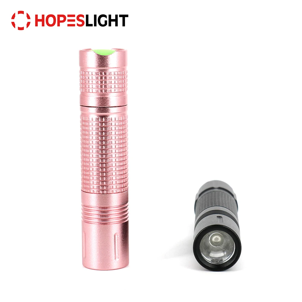 Promotional Metal 1 AA Battery Powerful Small Torch Light Bulk LED UV Flashlights 365NM