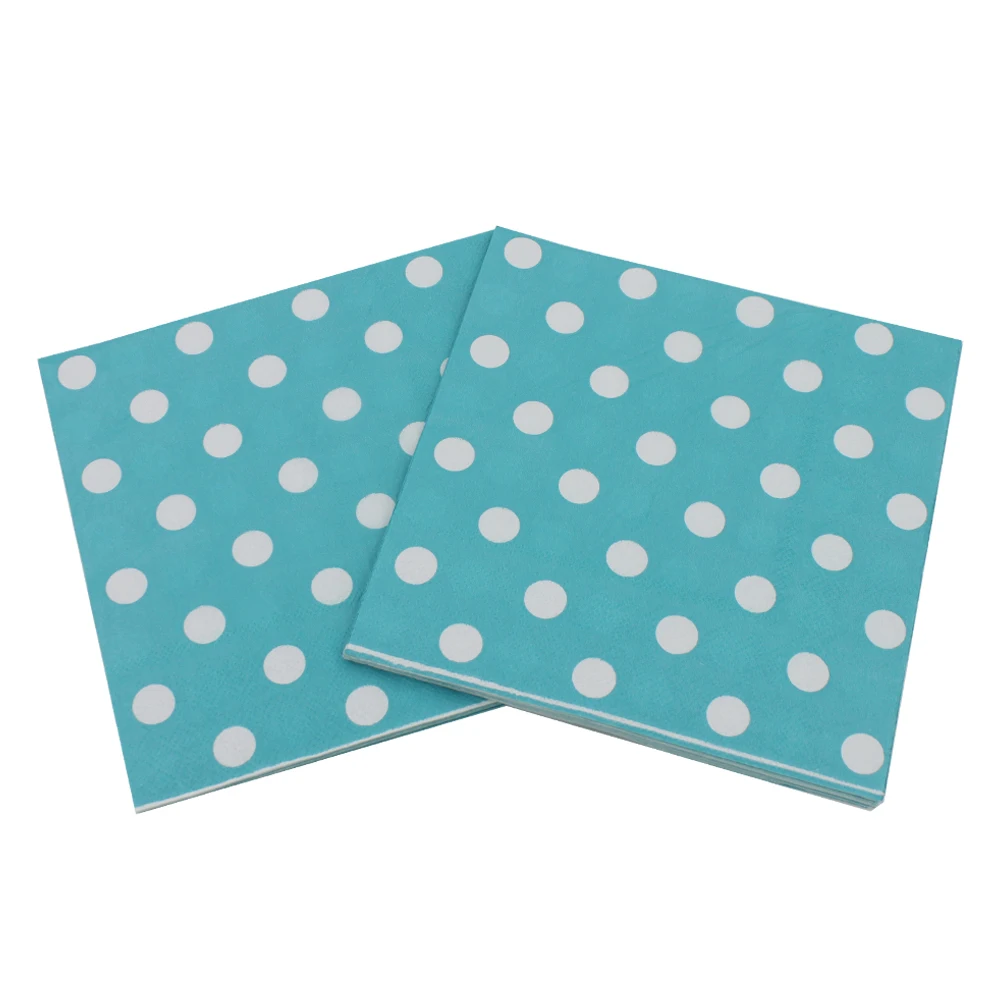 Пищевые Бумажные салфетки в горошек, салфетки, столовые салфетки, салфетки для украшения дня рождения, коктейльной вечеринки, 33*33 см или под заказ