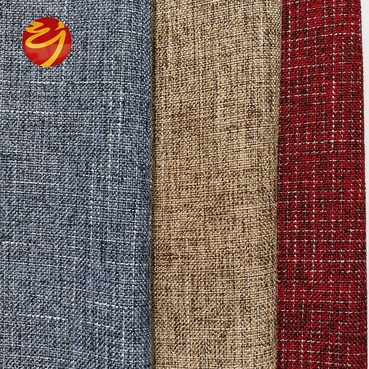 
Wholesale Chinese Cheap 100% Polyester Jute Faux Linen Sofa Fabric For Room Furniture 