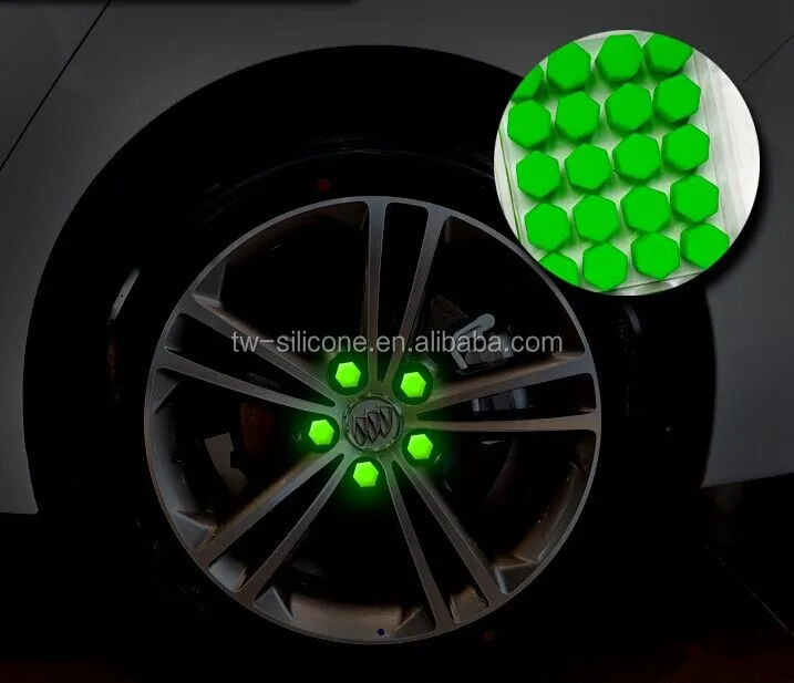 Glow in the Dark Silicone Wheel Nut Cover