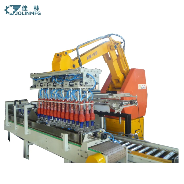 JOLINAutomatic palletizer и Роботизированный palletizer для пшеничного мешка, заводская цена, новое состояние и конвейерная система, структурный винт