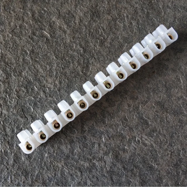 12 Way 380V 450V Terminal Strip Block 3A 6A 10A 15A 30A 60A Pack Of 10Pcs