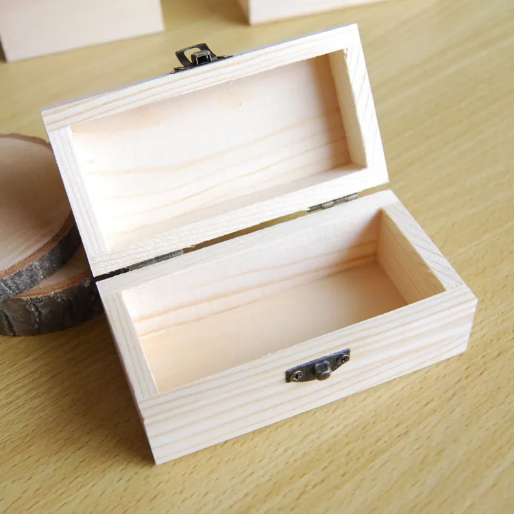 Wholesale square small wooden gift box for flower rose 8.5*8.5*5cm