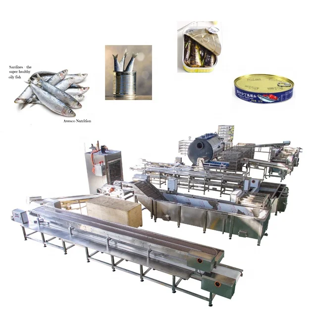 
Hot Selling cheapest custom automatic fish canning plant canning production line for sea fish processing 